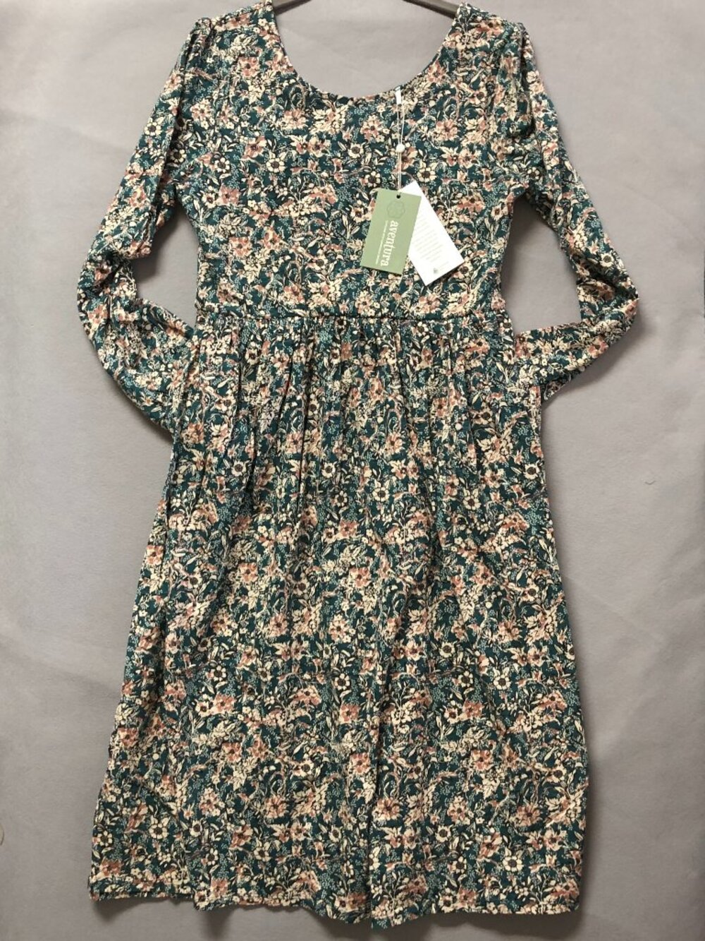 Aventura Amaryllis Dress Medium New Organic Atlantic Deep